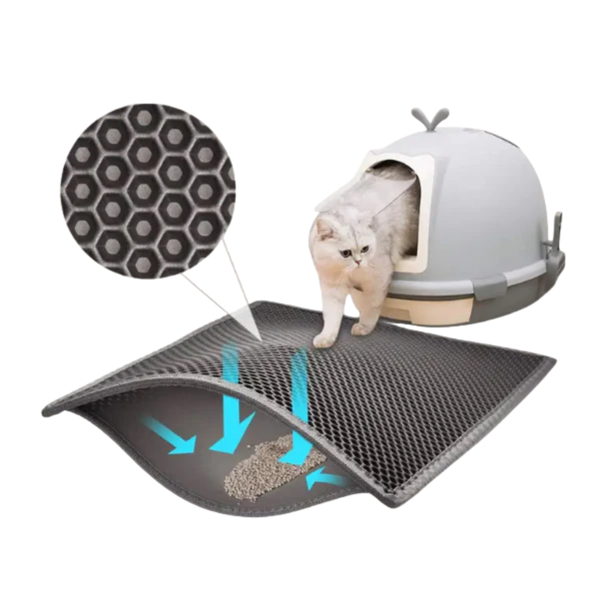 Miniatura 1 de Tapete arena para gato pd-65